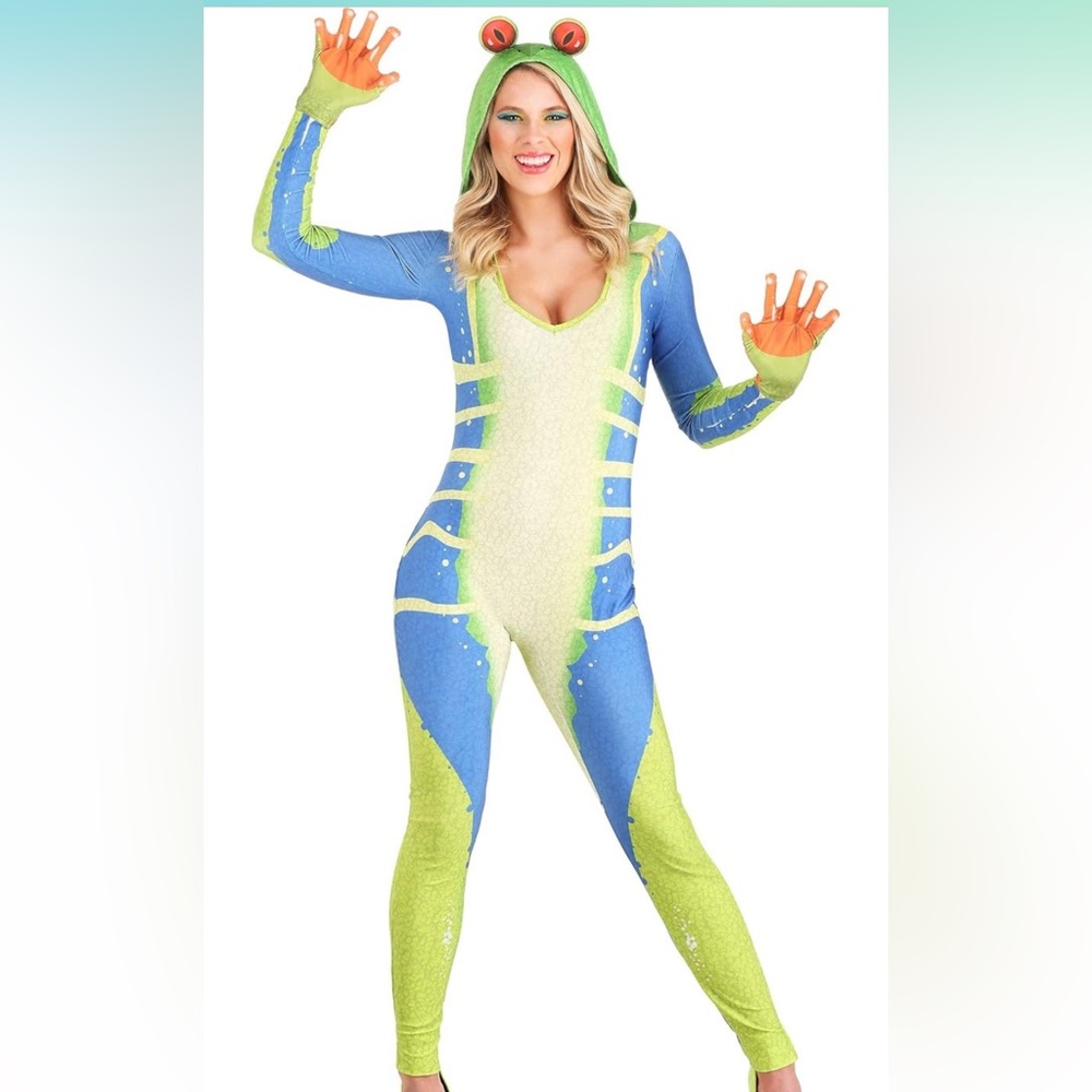 Frog Costume Adult Medium, Kids XL